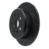 633-76029L Drilled/Slotted Brake Rotor [Black], 1986-1993 Lexus/Toyota/Scion, Position: Rear Left - image 2