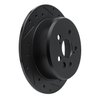 633-76029R Drilled/Slotted Brake Rotor [Black], 1986-1993 Lexus/Toyota/Scion, Position: Rear Right - image 2