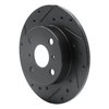 633-76031L Drilled/Slotted Brake Rotor [Black], 1985-1986 Lexus/Toyota/Scion, Position: Rear Left - image 2