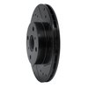 633-76032R Drilled/Slotted Brake Rotor [Black], 1987-1992 Multiple Makes/Models, Position: Front Right - image 2