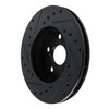 633-76033R Drilled/Slotted Brake Rotor [Black], 1987-1987 Lexus/Toyota/Scion, Position: Front Right - image 4