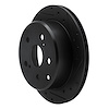 633-76039R Drilled/Slotted Brake Rotor [Black], 1989-1992 Lexus/Toyota/Scion, Position: Rear Right - image 1