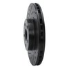 633-76042L Drilled/Slotted Brake Rotor [Black], 1987-1991 Lexus/Toyota/Scion, Position: Front Left - image 2