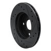 633-76043L Drilled/Slotted Brake Rotor [Black], 1990-1991 Lexus/Toyota/Scion, Position: Front Left - image 4
