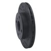 633-76043R Drilled/Slotted Brake Rotor [Black], 1990-1991 Lexus/Toyota/Scion, Position: Front Right - image 2