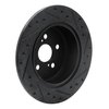 633-76046L Drilled/Slotted Brake Rotor [Black], 1990-1993 Lexus/Toyota/Scion, Position: Rear Left - image 4