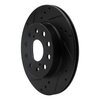 633-76048L Drilled/Slotted Brake Rotor [Black], 1991-1995 Lexus/Toyota/Scion, Position: Rear Left - image 2