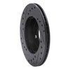 633-76049R Drilled/Slotted Brake Rotor [Black], 1991-1999 Lexus/Toyota/Scion, Position: Front Right - image 4