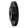 633-76051L Drilled/Slotted Brake Rotor [Black], 1992-2001 Lexus/Toyota/Scion, Position: Front Left - image 2