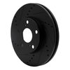 633-76052L Drilled/Slotted Brake Rotor [Black], 1992-2006 Lexus/Toyota/Scion, Position: Front Left - image 2