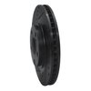 633-76055L Drilled/Slotted Brake Rotor [Black], 1999-2007 Lexus/Toyota/Scion, Position: Front Left - image 2