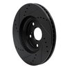 633-76055R Drilled/Slotted Brake Rotor [Black], 1999-2007 Lexus/Toyota/Scion, Position: Front Right - image 4