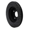 633-76056L Drilled/Slotted Brake Rotor [Black], 1993-2002 Multiple Makes/Models, Position: Front Left - image 4