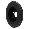633-76059L Drilled/Slotted Brake Rotor [Black], 1994-1999 Lexus/Toyota/Scion, Position: Front Left - image 4