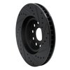 633-76061L Drilled/Slotted Brake Rotor [Black], 1993-1998 Lexus/Toyota/Scion, Position: Front Left - image 4