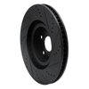 633-76062D Drilled/Slotted Brake Rotor [Black], 1993-1998 Lexus/Toyota/Scion, Position: Left Front - image 4