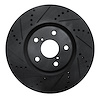 633-76063D Drilled/Slotted Brake Rotor [Black], 1993-1998 Lexus/Toyota/Scion, Position: Right Front - image 1