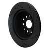 633-76064L Drilled/Slotted Brake Rotor [Black], 1993-1998 Lexus/Toyota/Scion, Position: Rear Left - image 4