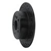 633-76065R Drilled/Slotted Brake Rotor [Black], 1995-1999 Lexus/Toyota/Scion, Position: Rear Right - image 2