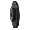 633-76068R Drilled/Slotted Brake Rotor [Black], 2000-2010 Multiple Makes/Models, Position: Front Right - image 2
