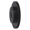 633-76070R Drilled/Slotted Brake Rotor [Black], 1999-2005 Lexus/Toyota/Scion, Position: Front Right - image 2