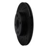 633-76072L Drilled/Slotted Brake Rotor [Black], 2000-2005 Lexus/Toyota/Scion, Position: Front Left - image 2
