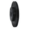 633-76072R Drilled/Slotted Brake Rotor [Black], 2000-2005 Lexus/Toyota/Scion, Position: Front Right - image 2