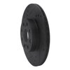 633-76073L Drilled/Slotted Brake Rotor [Black], 2000-2005 Lexus/Toyota/Scion, Position: Rear Left - image 2