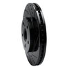 633-76075R Drilled/Slotted Brake Rotor [Black], 2002-2015 Lexus/Toyota/Scion, Position: Front Right - image 2