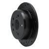 633-76076L Drilled/Slotted Brake Rotor [Black], 2002-2008 Lexus/Toyota/Scion, Position: Rear Left - image 2