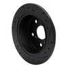 633-76076L Drilled/Slotted Brake Rotor [Black], 2002-2008 Lexus/Toyota/Scion, Position: Rear Left - image 4