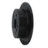 633-76076R Drilled/Slotted Brake Rotor [Black], 2002-2008 Lexus/Toyota/Scion, Position: Rear Right - image 2
