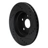633-76077L Drilled/Slotted Brake Rotor [Black], 2004-2009 Lexus/Toyota/Scion, Position: Front Left - image 4
