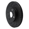 633-76078L Drilled/Slotted Brake Rotor [Black], 2006-2019 Lexus/Toyota/Scion, Position: Front Left - image 2
