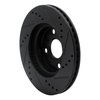 633-76078L Drilled/Slotted Brake Rotor [Black], 2006-2019 Lexus/Toyota/Scion, Position: Front Left - image 4