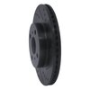 633-76078R Drilled/Slotted Brake Rotor [Black], 2006-2019 Lexus/Toyota/Scion, Position: Front Right - image 2