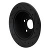 633-76079L Drilled/Slotted Brake Rotor [Black], 2007-2012 Lexus/Toyota/Scion, Position: Rear Left - image 4