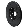 633-76085L Drilled/Slotted Brake Rotor [Black], 2009-2015 Lexus/Toyota/Scion, Position: Front Left - image 4