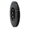 633-76085R Drilled/Slotted Brake Rotor [Black], 2009-2015 Lexus/Toyota/Scion, Position: Front Right - image 4