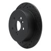 633-76086L Drilled/Slotted Brake Rotor [Black], 2009-2015 Lexus/Toyota/Scion, Position: Rear Left - image 2