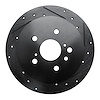 633-76086R Drilled/Slotted Brake Rotor [Black], 2009-2015 Lexus/Toyota/Scion, Position: Rear Right - image 1