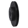 633-76087L Drilled/Slotted Brake Rotor [Black], 2010-2017 Lexus/Toyota/Scion, Position: Front Left - image 2