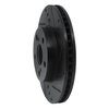 633-76087R Drilled/Slotted Brake Rotor [Black], 2010-2017 Lexus/Toyota/Scion, Position: Front Right - image 2