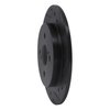 633-76090R Drilled/Slotted Brake Rotor [Black], 2012-2018 Lexus/Toyota/Scion, Position: Rear Right - image 2