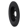 633-76090R Drilled/Slotted Brake Rotor [Black], 2012-2018 Lexus/Toyota/Scion, Position: Rear Right - image 4