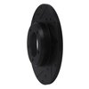 633-76092L Drilled/Slotted Brake Rotor [Black], 1975-1983 Lexus/Toyota/Scion, Position: Front Left - image 2