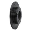 633-76095R Drilled/Slotted Brake Rotor [Black], 1981-1985 Lexus/Toyota/Scion, Position: Front Right - image 2