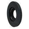 633-76096L Drilled/Slotted Brake Rotor [Black], 1984-1995 Lexus/Toyota/Scion, Position: Front Left - image 4
