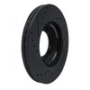 633-76096R Drilled/Slotted Brake Rotor [Black], 1984-1995 Lexus/Toyota/Scion, Position: Front Right - image 4