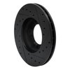 633-76098L Drilled/Slotted Brake Rotor [Black], 1985-1992 Lexus/Toyota/Scion, Position: Front Left - image 4